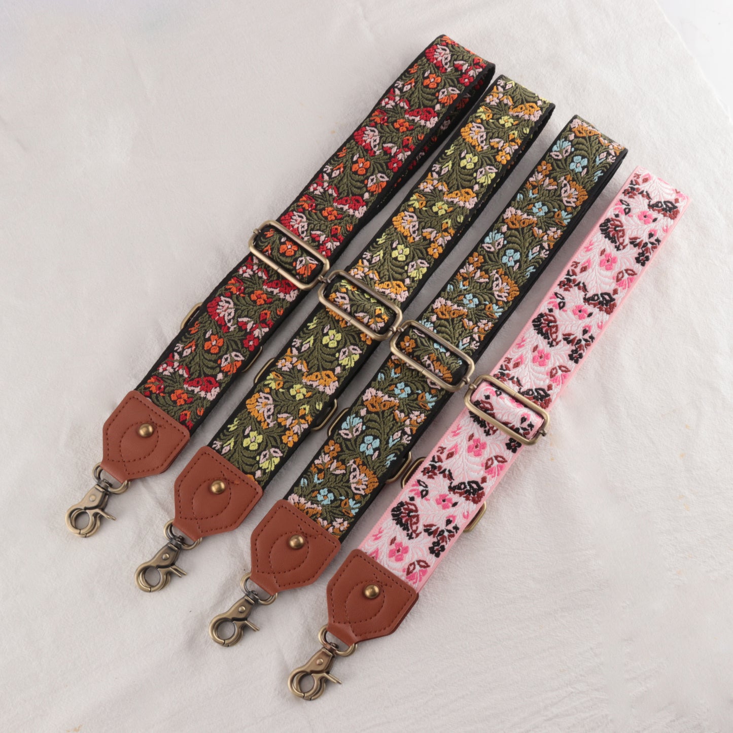 Leather Floral Shape Mysterious Shoulder Strap