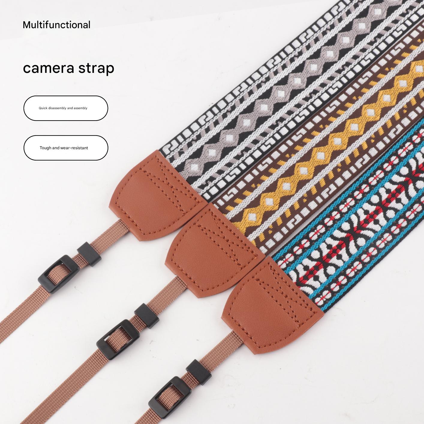 New Leather Camera Slings Lanyard