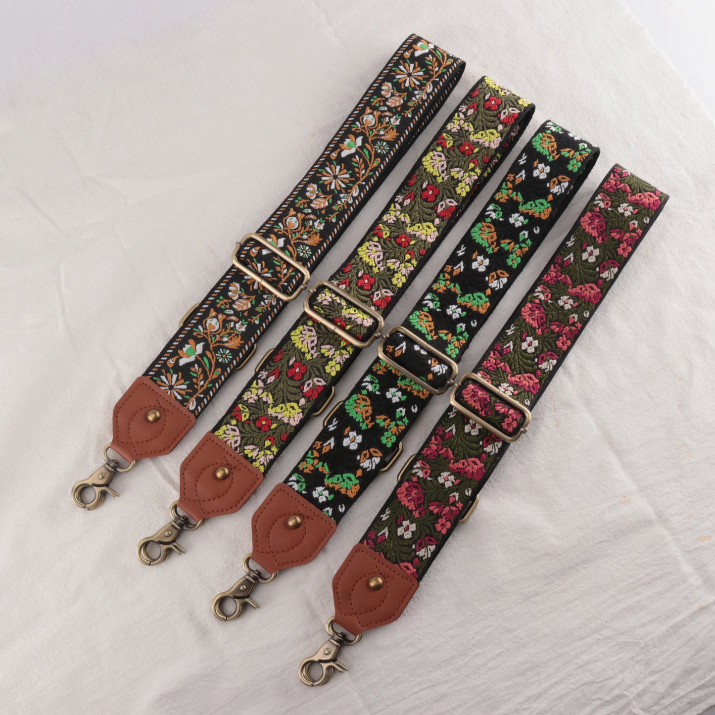 Leather Floral Shape Mysterious Shoulder Strap