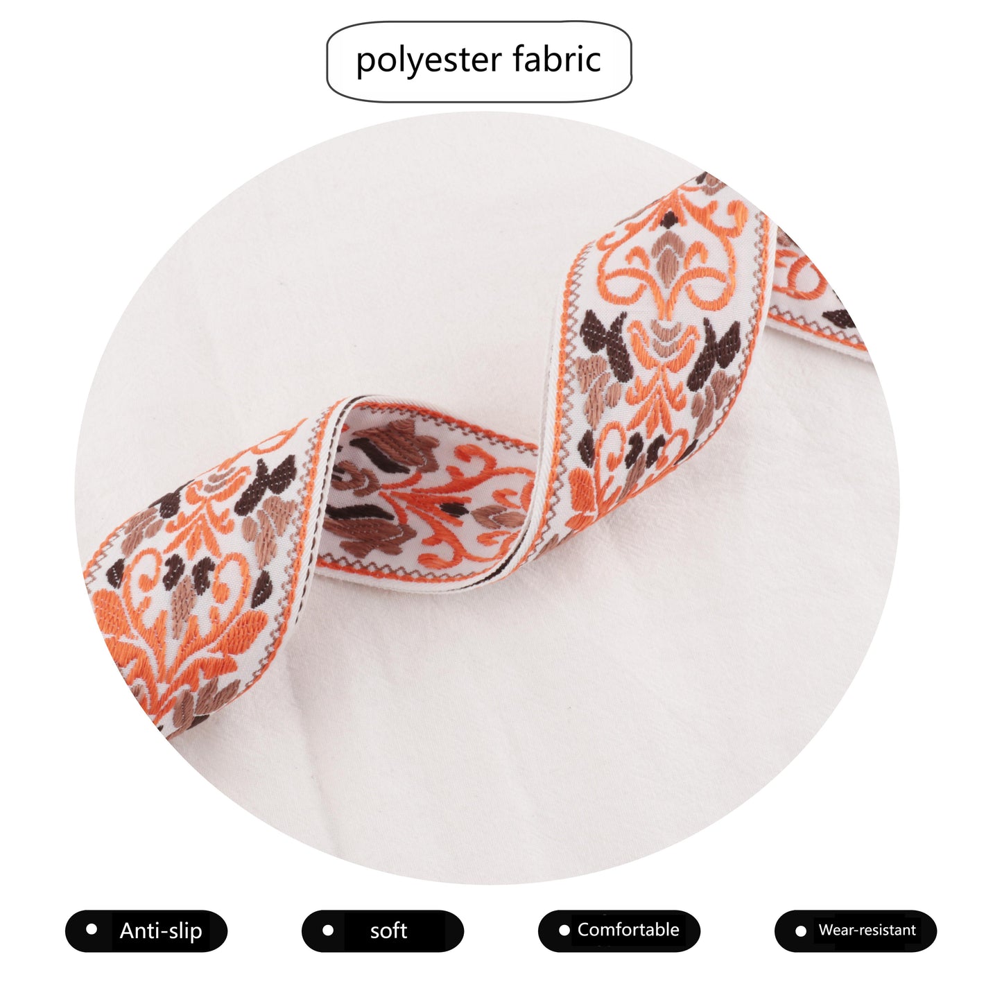 New Embroidery Versatile Colorful Braided Strap Bag