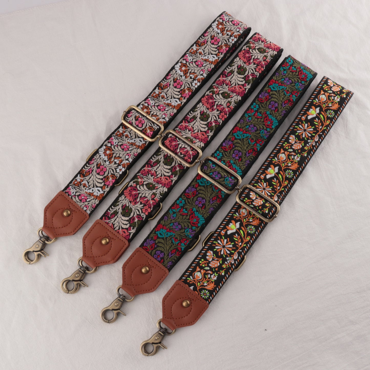 Leather Floral Shape Mysterious Shoulder Strap