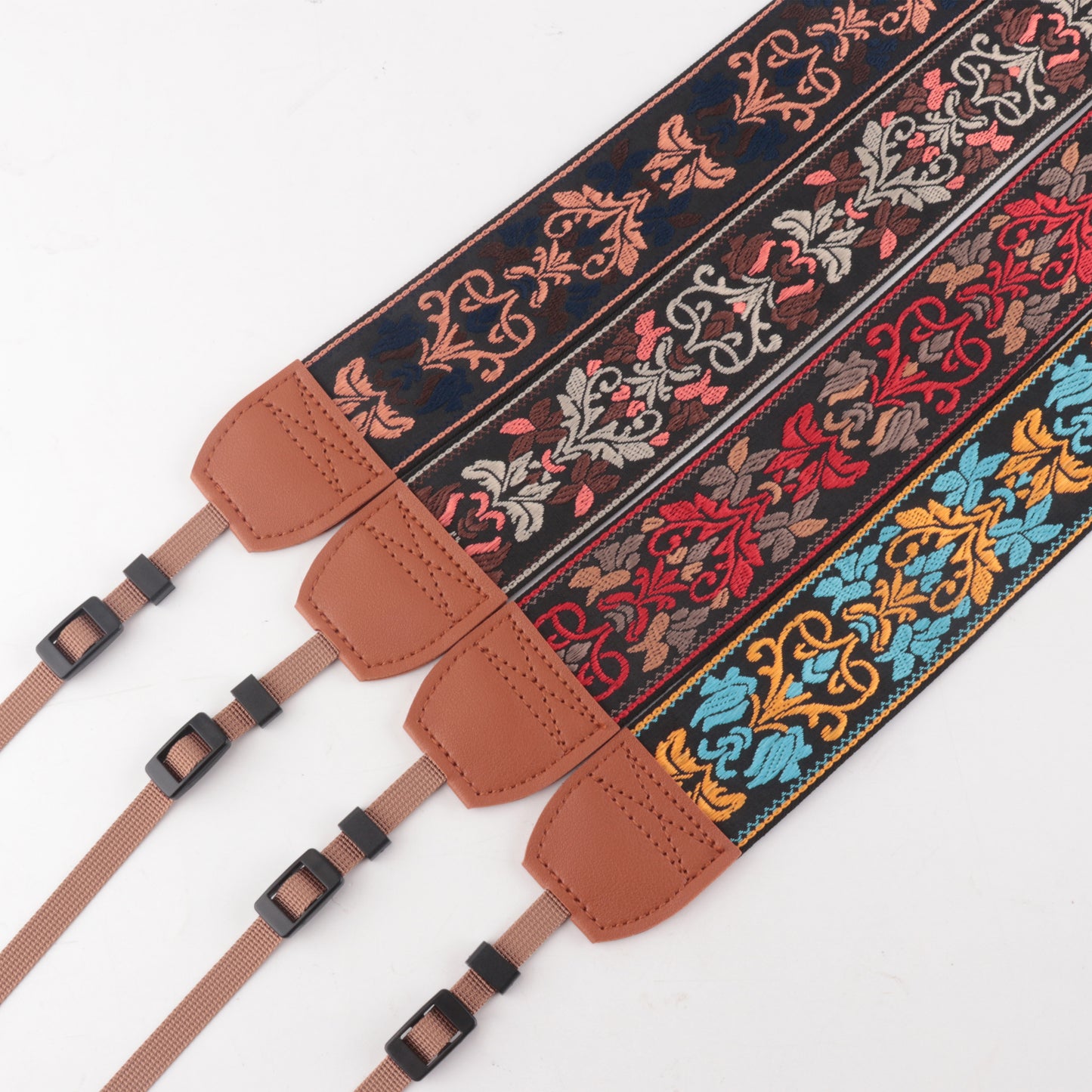 Jacquard Leather Portable Shoulder Camera Straps