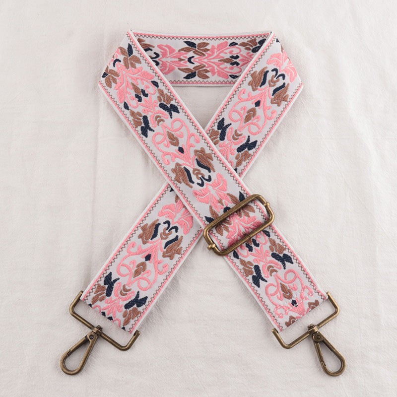 Symmetry Shape Embroidery Bag Shoulder Strap