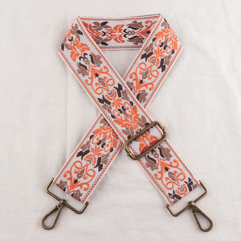 Symmetry Shape Embroidery Bag Shoulder Strap