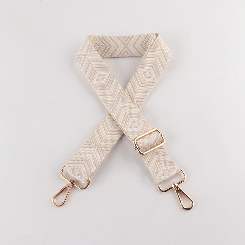 Diamond Wave Pattern Bag Strap