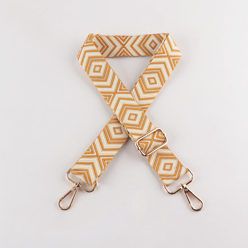 Diamond Wave Pattern Bag Strap