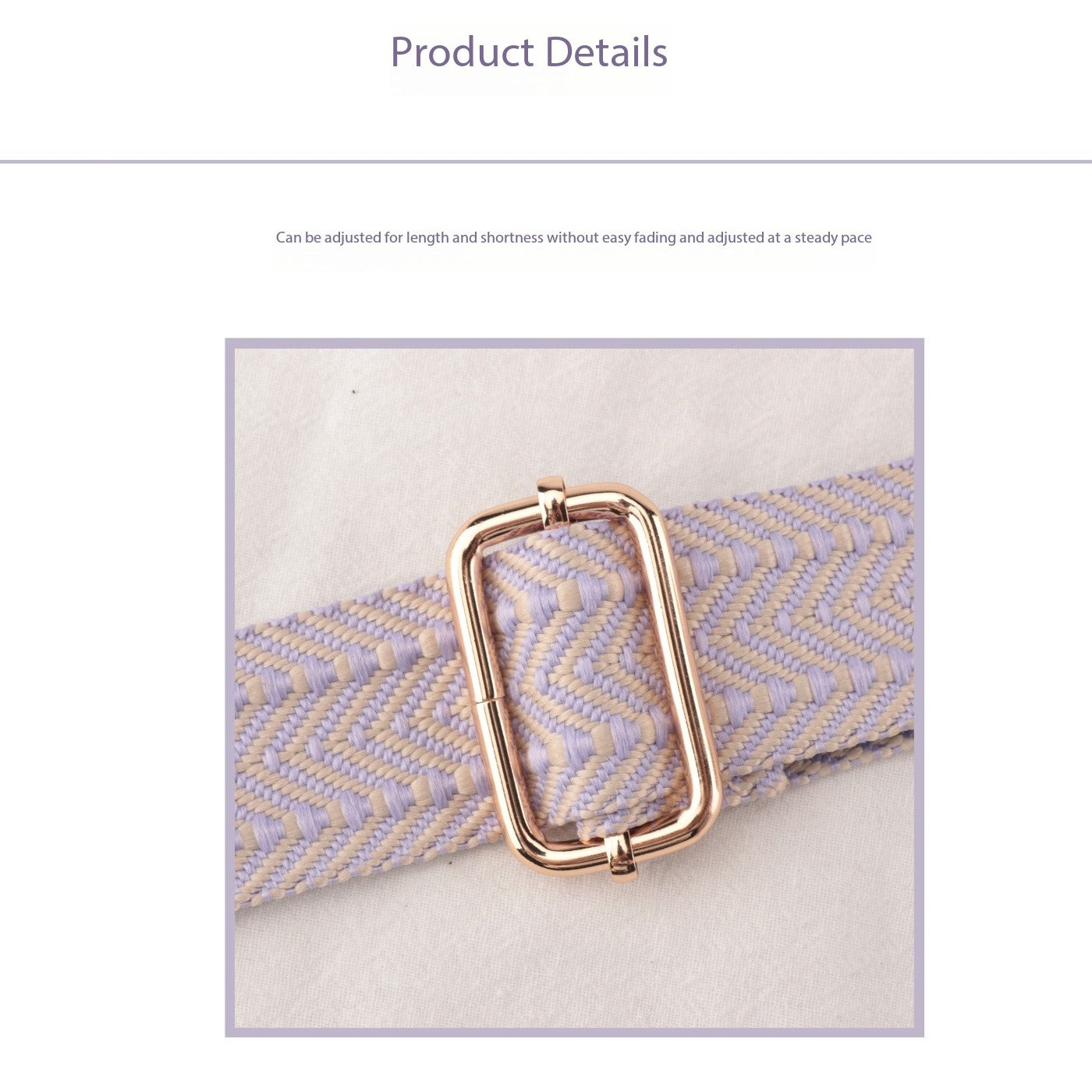Durable Shoulder Strap Featuring 360° Rotating Metal Clasp
