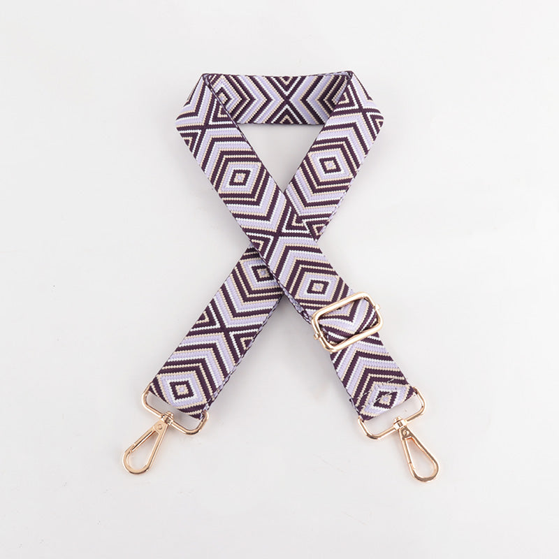 Diamond Wave Pattern Bag Strap