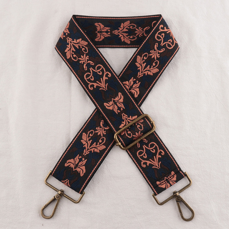 Classic Embroidery Jacquard Craft Shoulder Strap