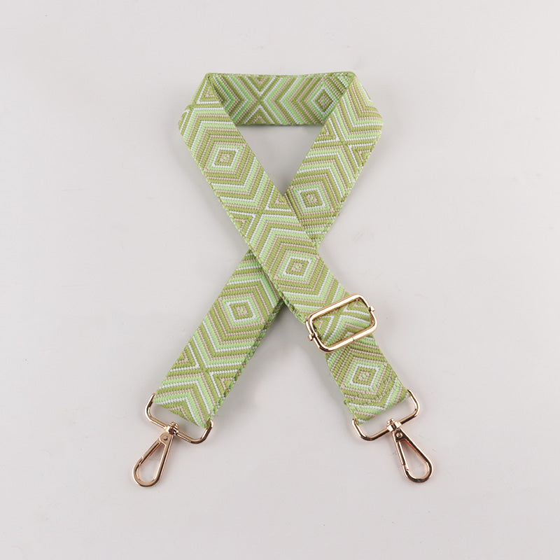 Diamond Wave Pattern Bag Strap