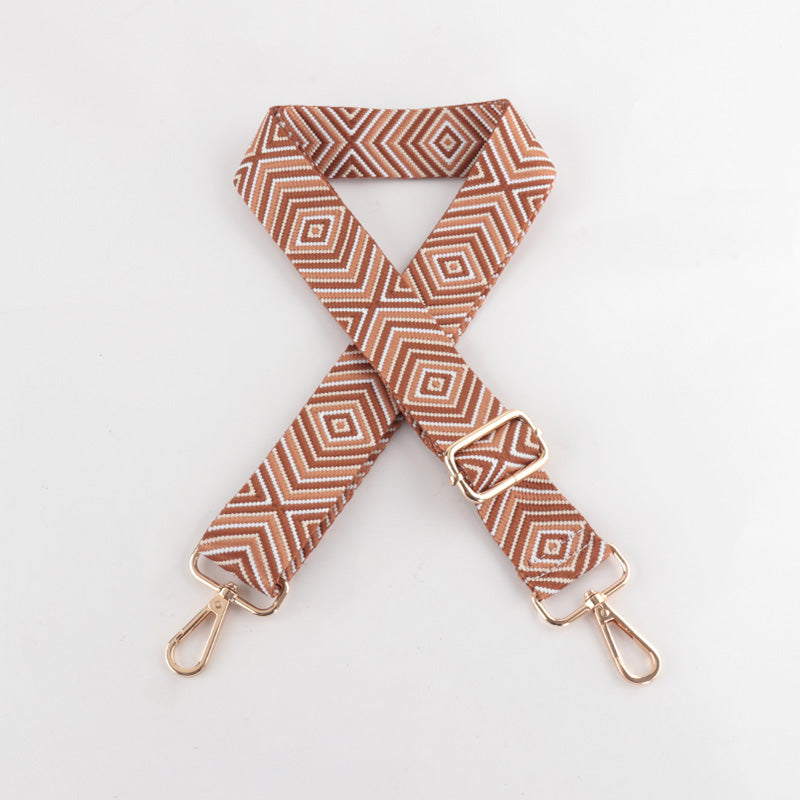 Diamond Wave Pattern Bag Strap