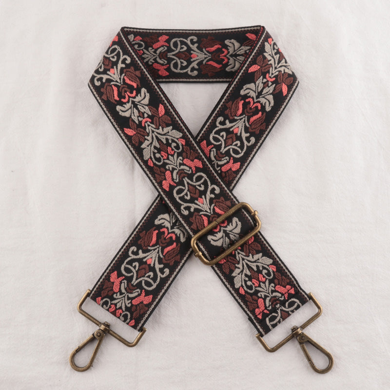 Symmetry Shape Embroidery Bag Shoulder Strap