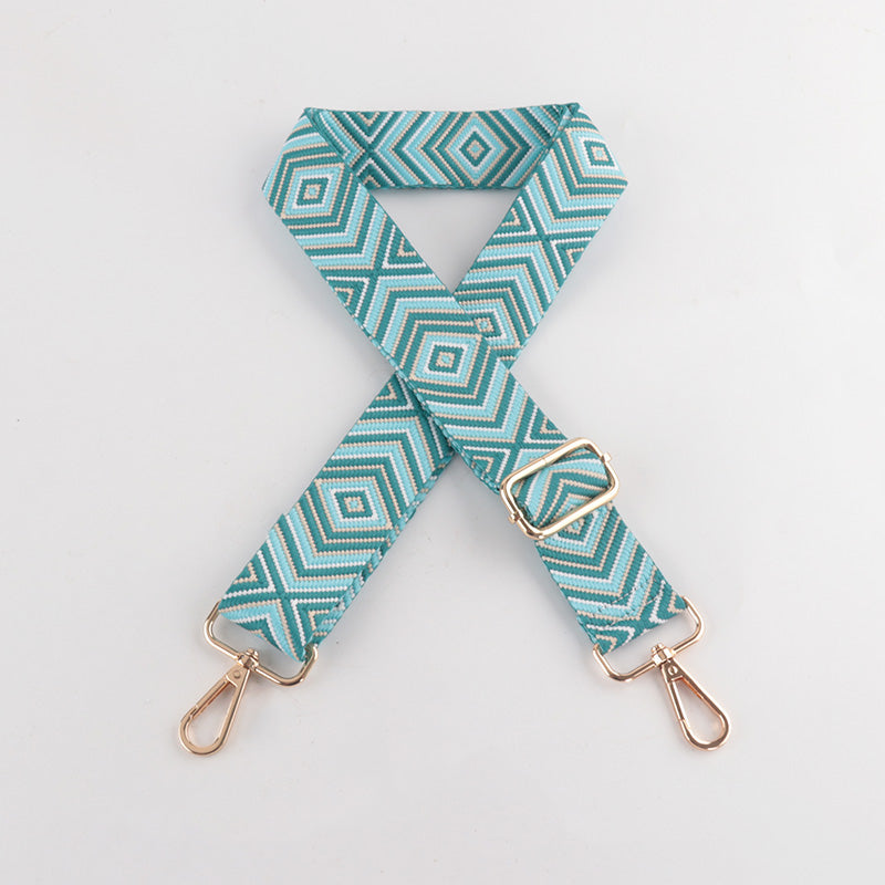 Diamond Wave Pattern Bag Strap
