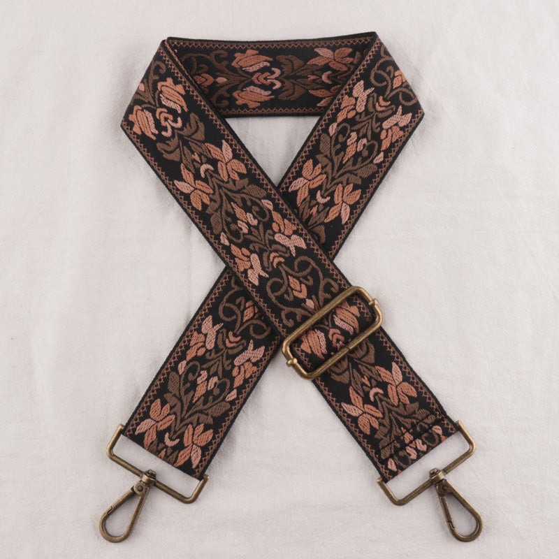 Symmetry Shape Embroidery Bag Shoulder Strap