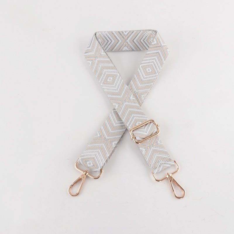 Diamond Wave Pattern Bag Strap