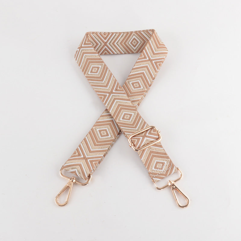Diamond Wave Pattern Bag Strap