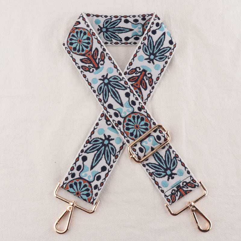 Embroidered Woven Ethnic Style Shoulder Straps