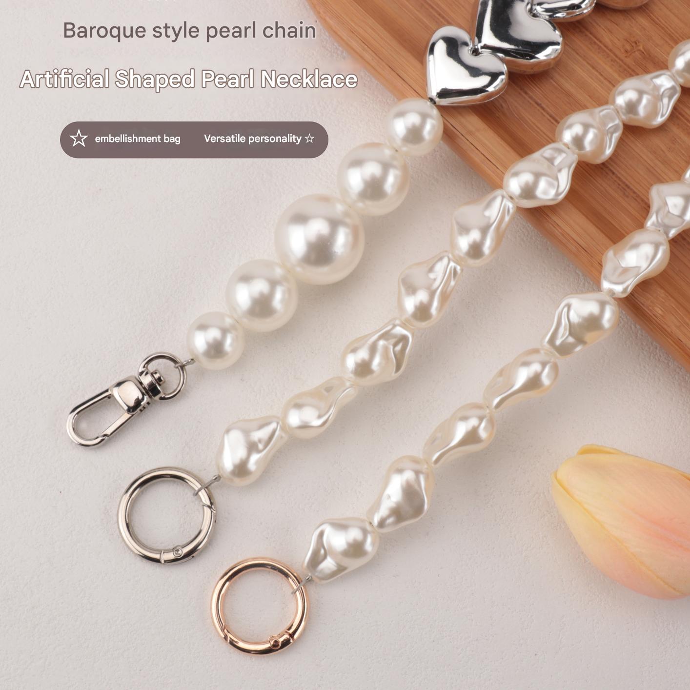 High-bright Shaped Pearls Bag Pearl Chain