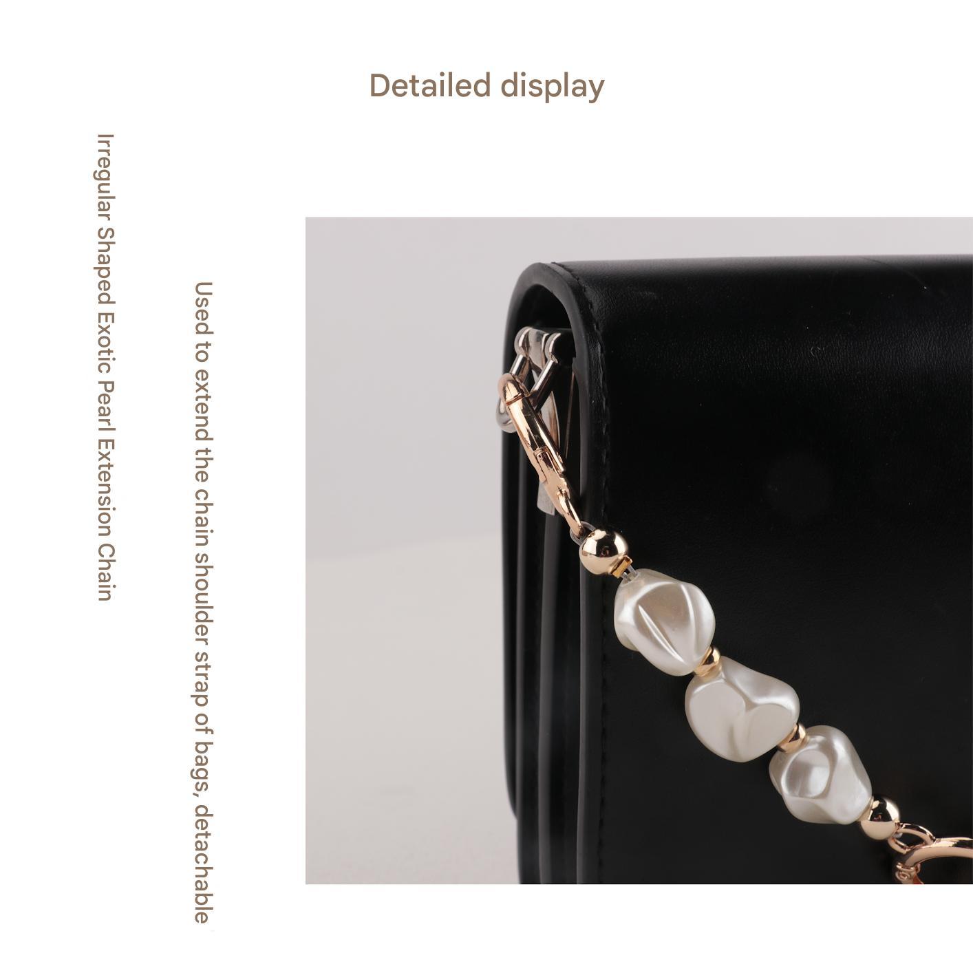 High-bright Shaped Pearls Bag Pearl Chain