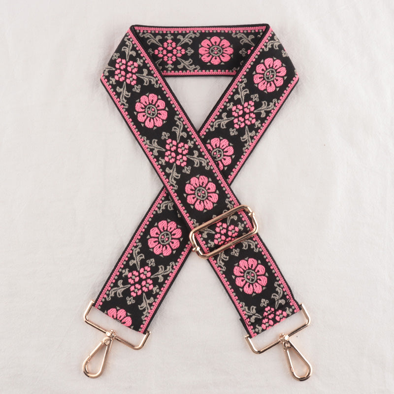 Flower Prints Jacquard Pattern Shoulder Straps
