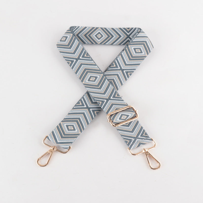 Diamond Wave Pattern Bag Strap