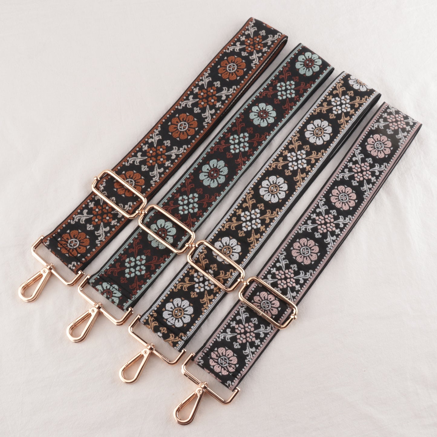 Flower Prints Jacquard Pattern Shoulder Straps