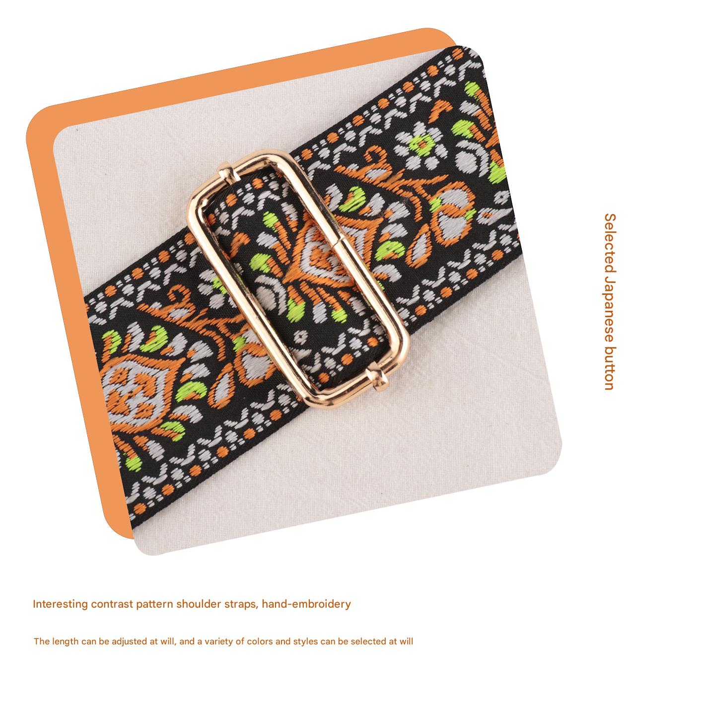 Versatile Embroidery Bag Strap