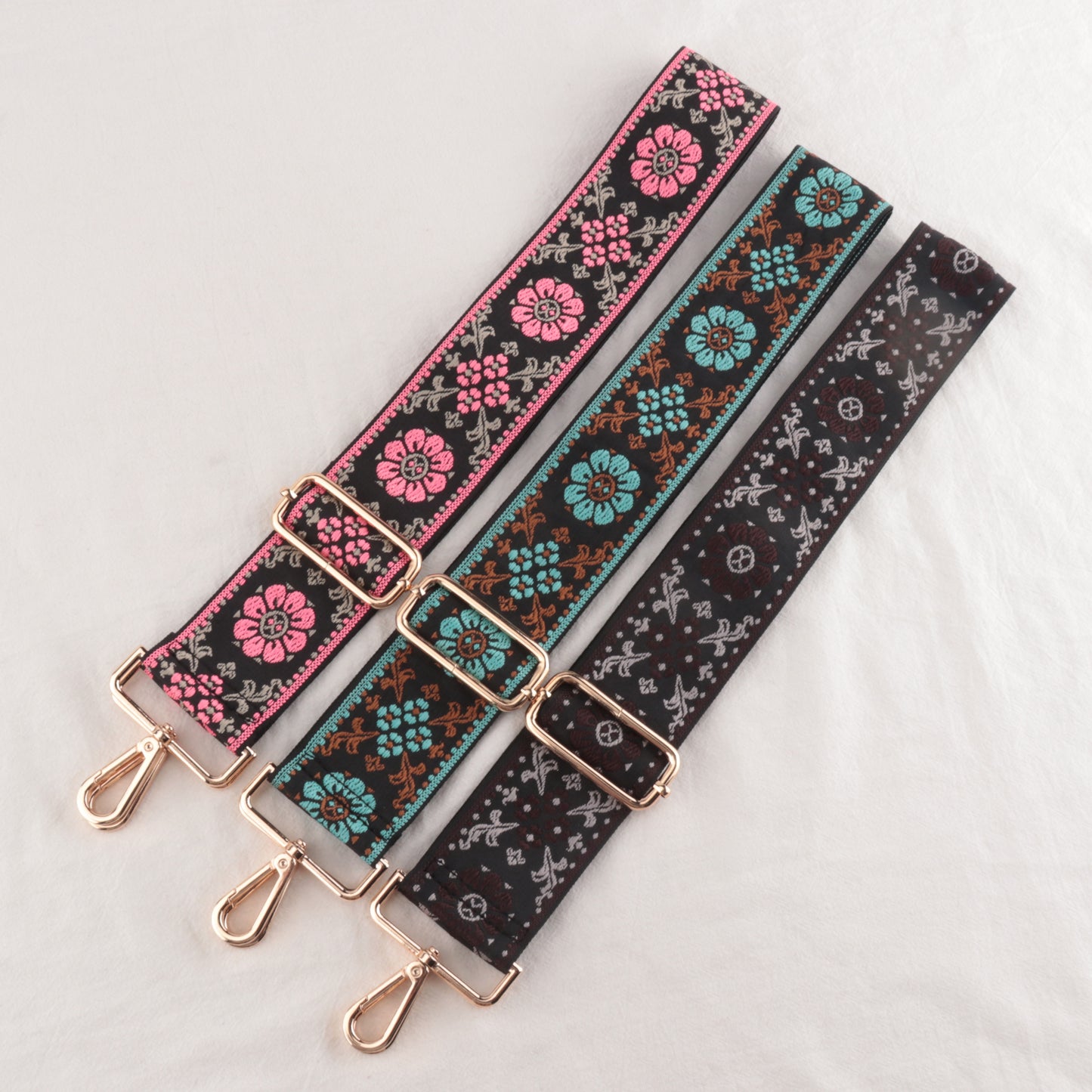 Flower Prints Jacquard Pattern Shoulder Straps