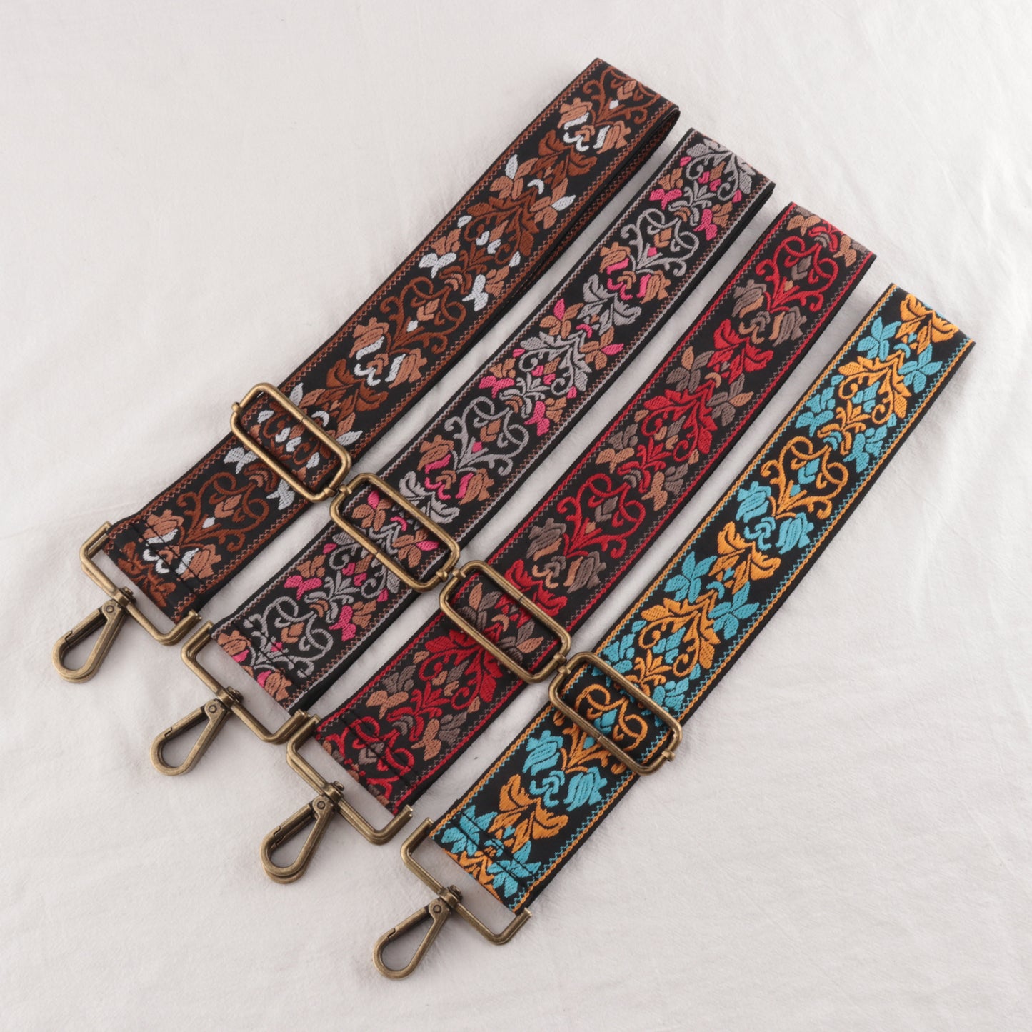 Symmetry Shape Embroidery Bag Shoulder Strap