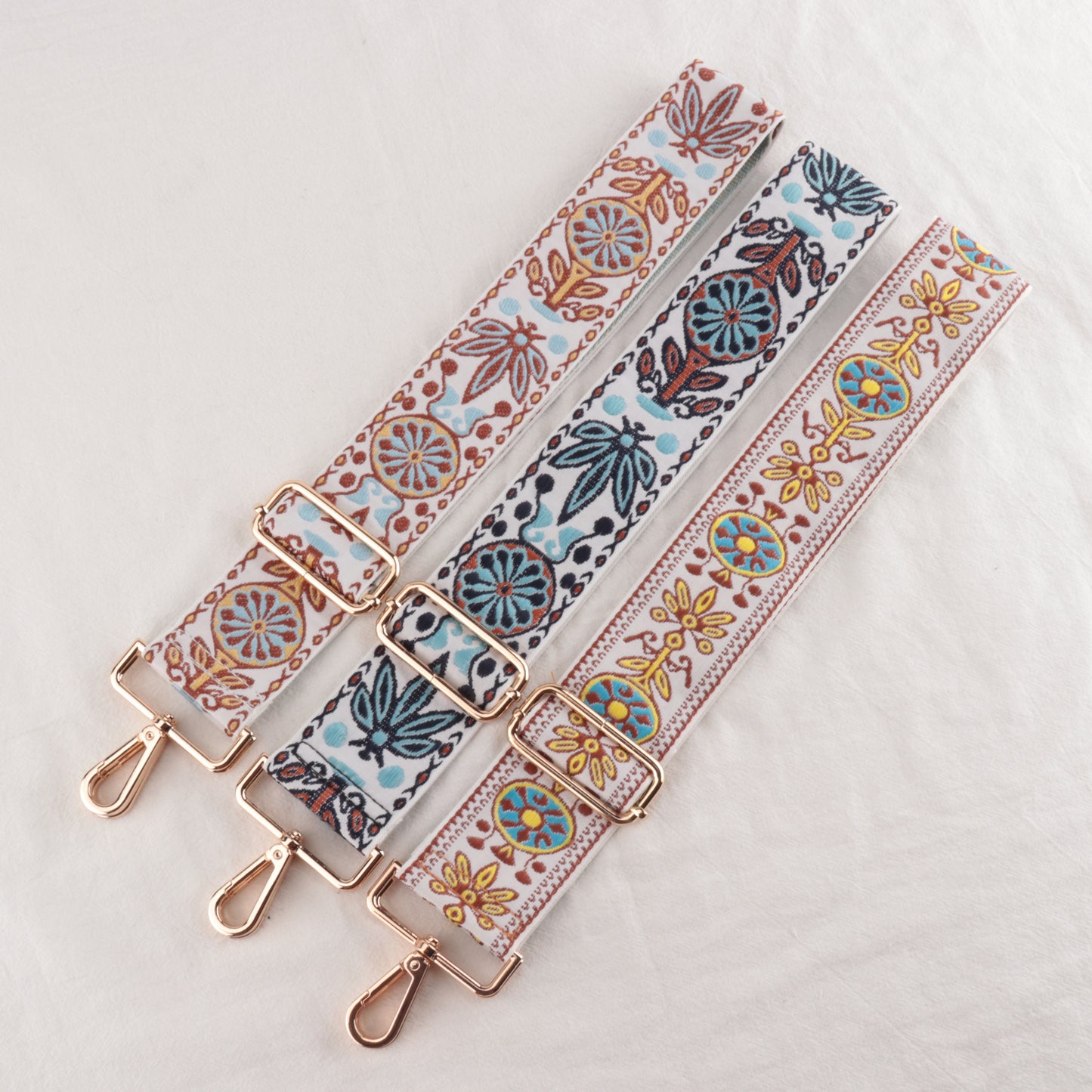 Embroidered Woven Ethnic Style Shoulder Straps