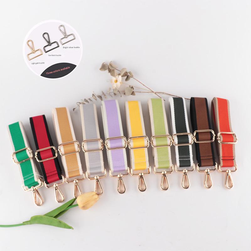Solid Color Sandwich Pattern Bag Strap