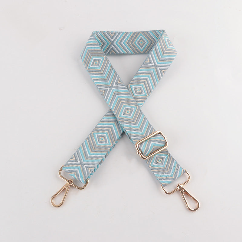 Diamond Wave Pattern Bag Strap