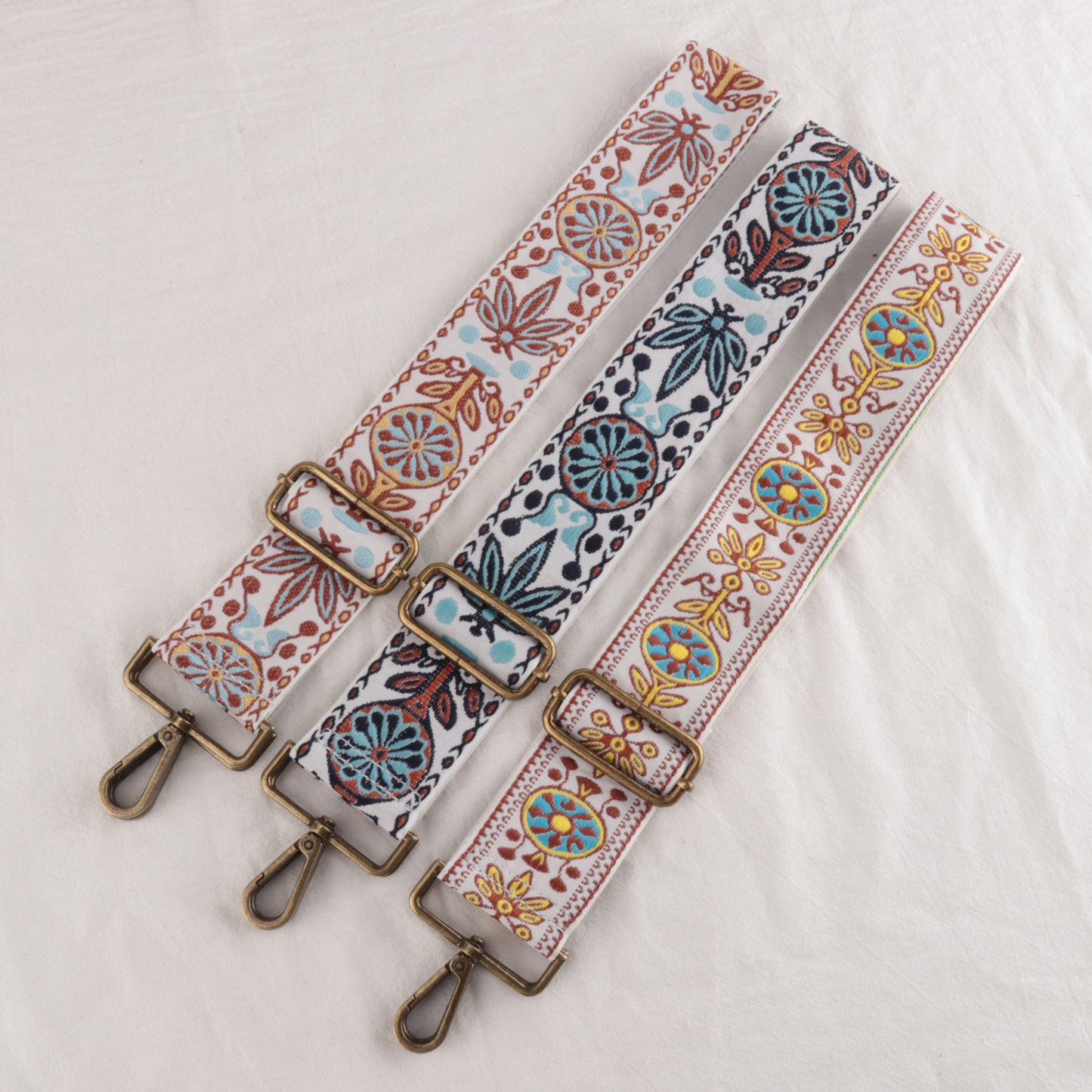 Embroidered Woven Retro Literary Shoulder Strap