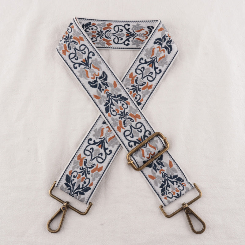 Symmetry Shape Embroidery Bag Shoulder Strap