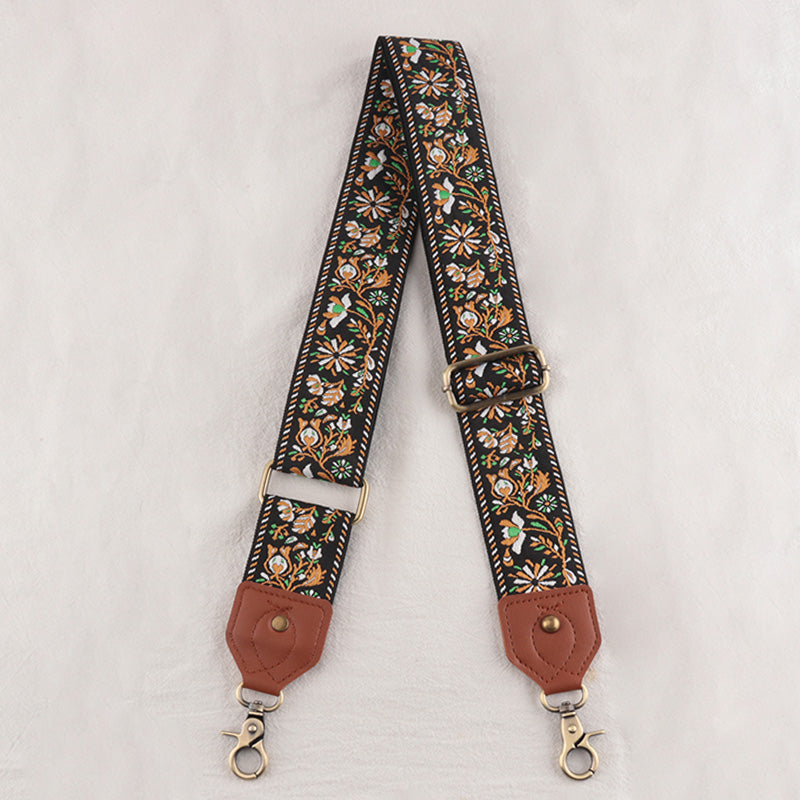 Leather Floral Shape Mysterious Shoulder Strap