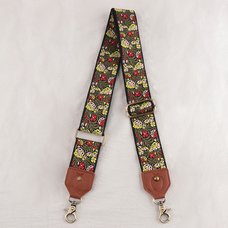 Leather Floral Shape Mysterious Shoulder Strap