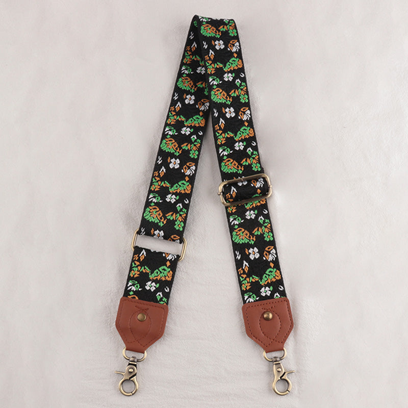 Leather Floral Shape Mysterious Shoulder Strap