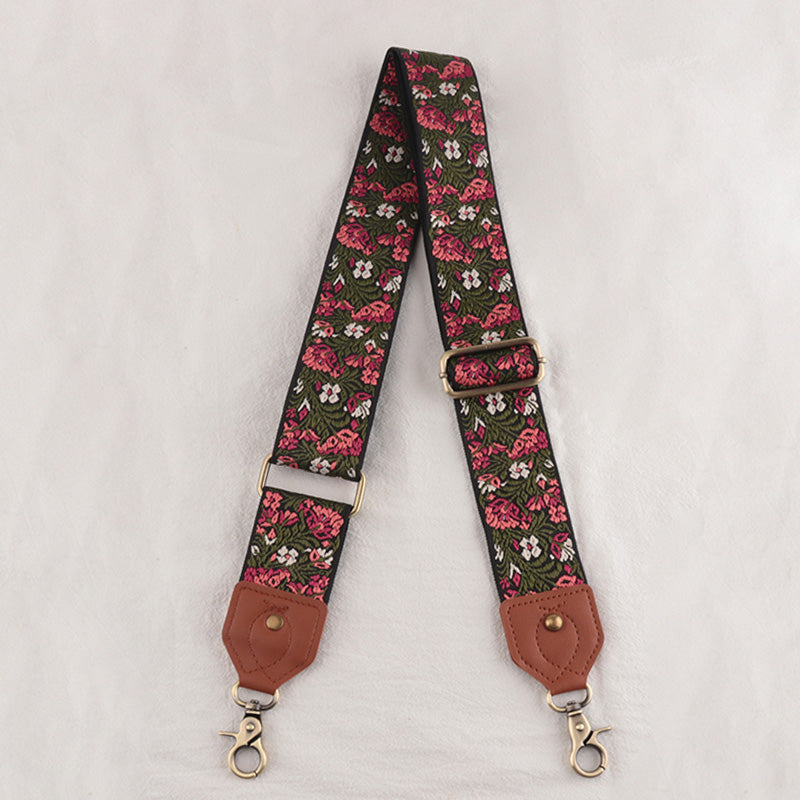 Leather Floral Shape Mysterious Shoulder Strap