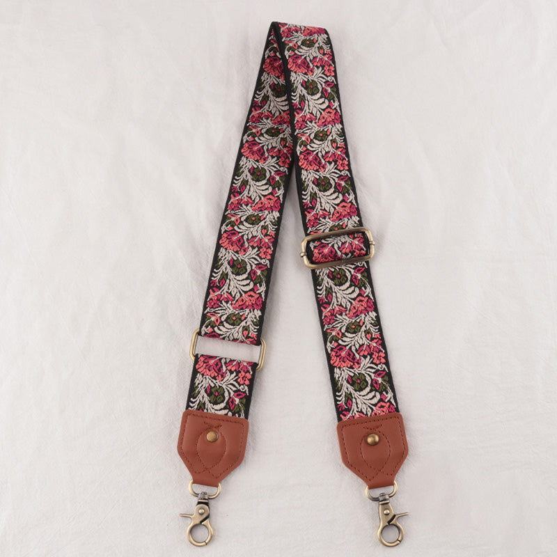 Leather Floral Shape Mysterious Shoulder Strap