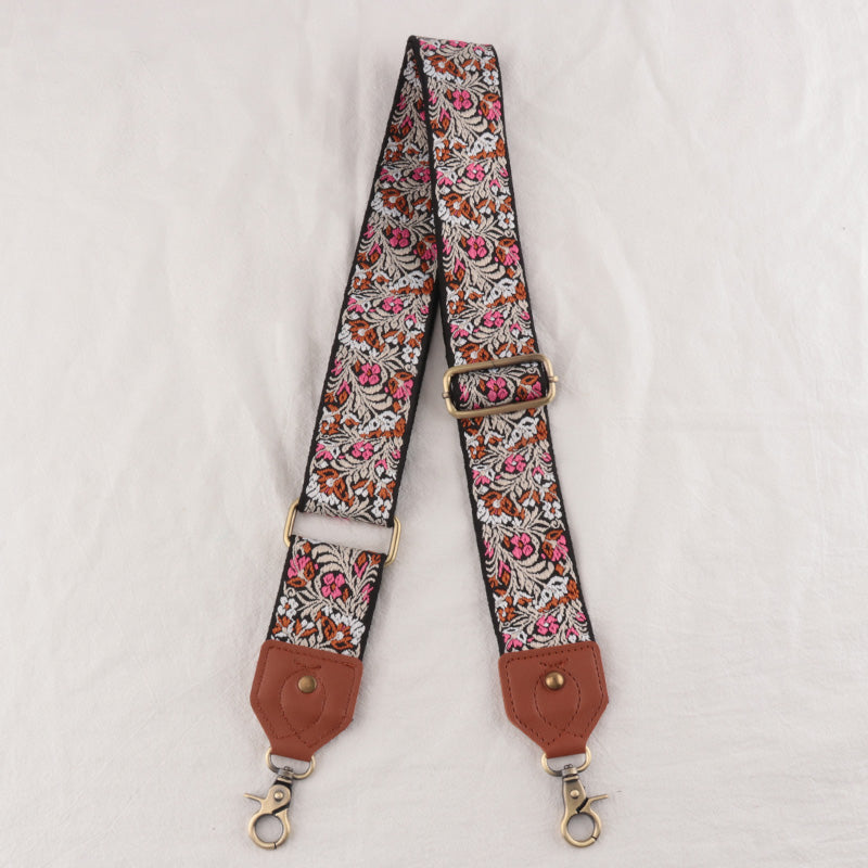 Leather Floral Shape Mysterious Shoulder Strap