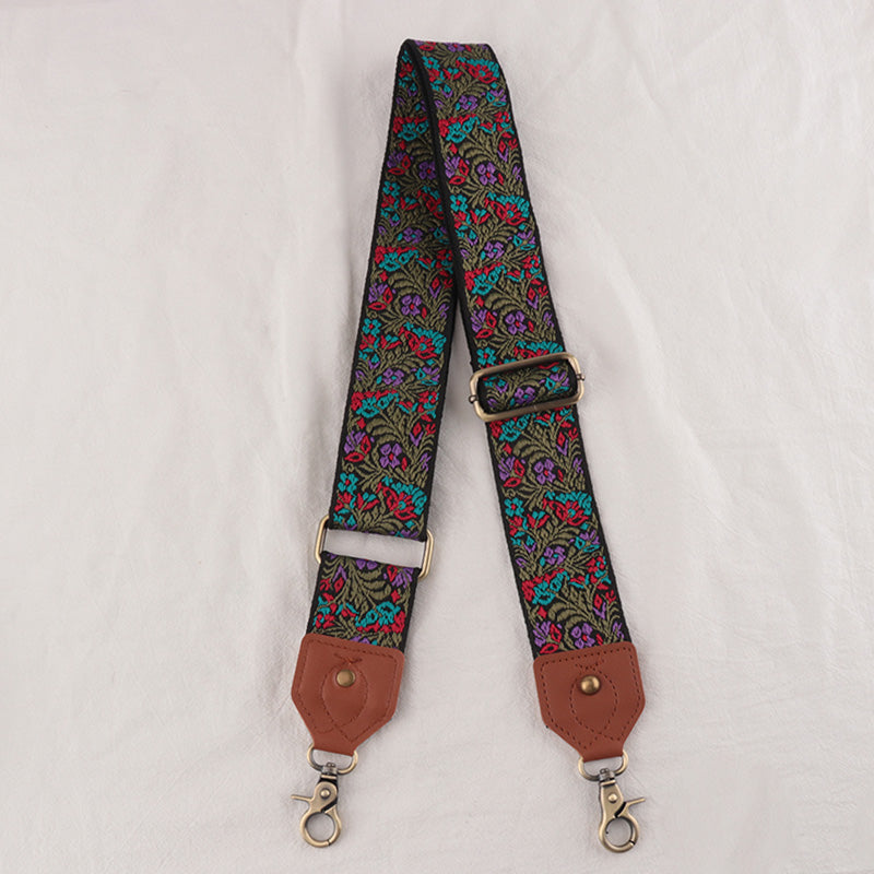 Leather Floral Shape Mysterious Shoulder Strap