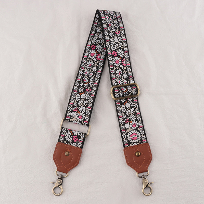 Leather Floral Shape Mysterious Shoulder Strap