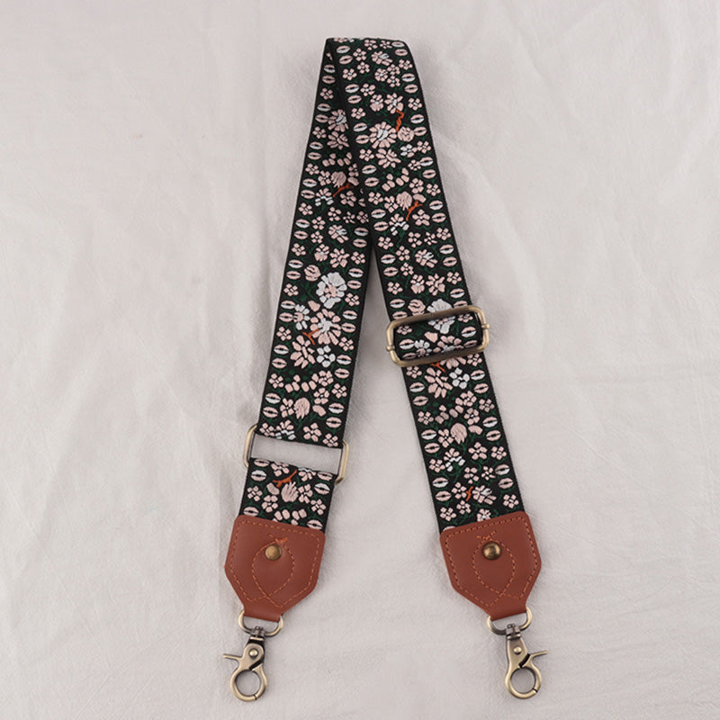 Leather Floral Shape Mysterious Shoulder Strap