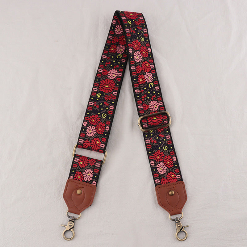 Leather Floral Shape Mysterious Shoulder Strap