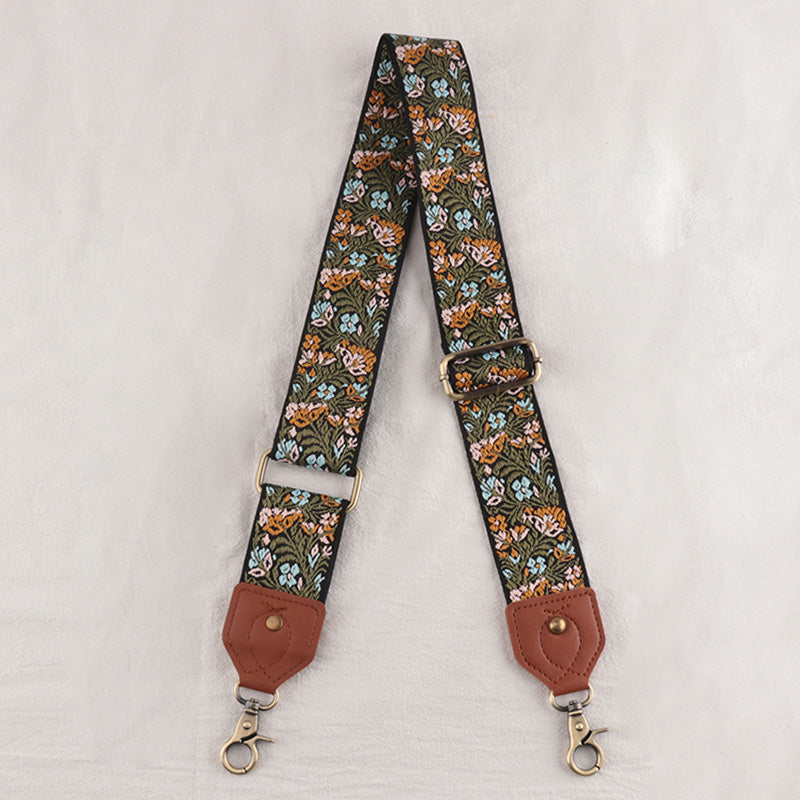 Leather Floral Shape Mysterious Shoulder Strap