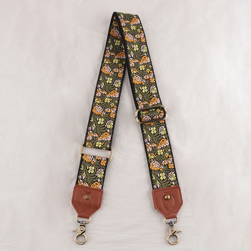 Leather Floral Shape Mysterious Shoulder Strap