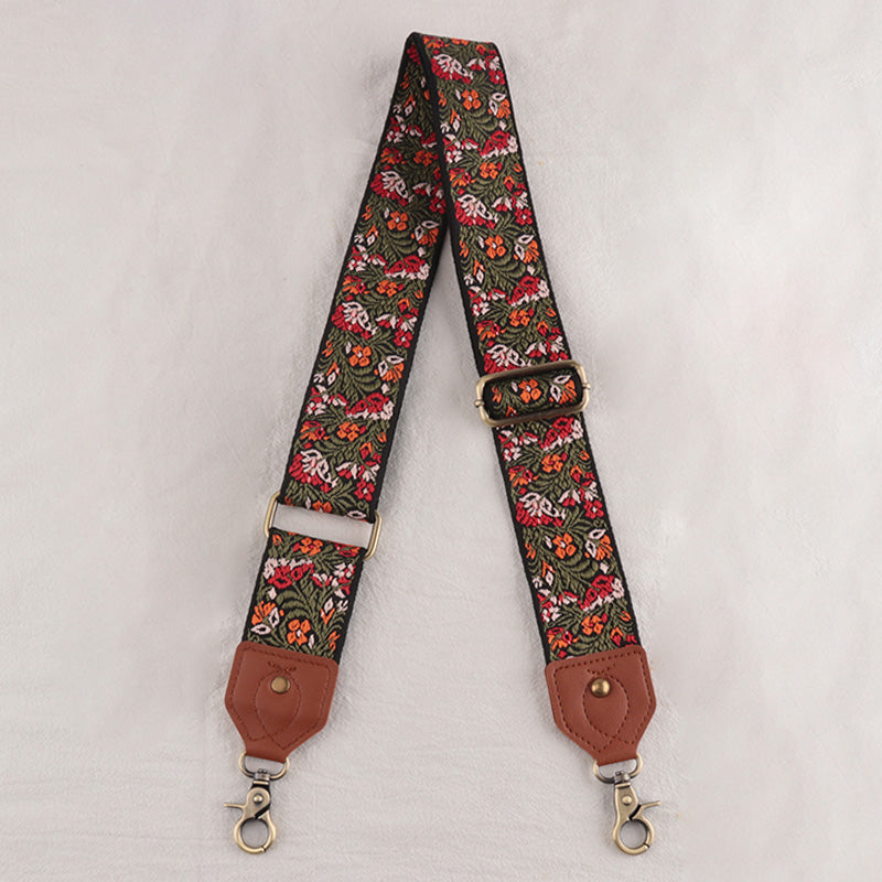 Leather Floral Shape Mysterious Shoulder Strap