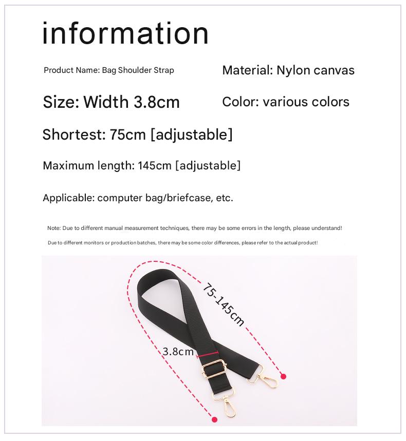 Colorful striped shoulder straps