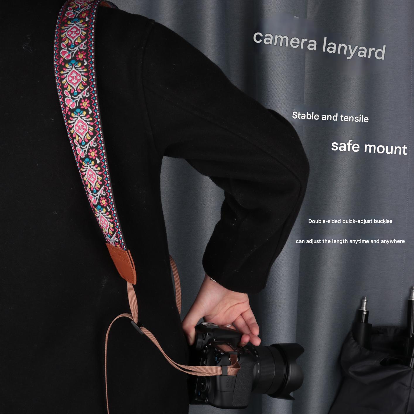 New Leather Camera Slings Lanyard