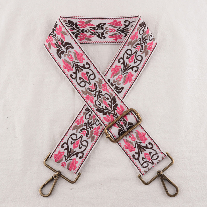Symmetry Shape Embroidery Bag Shoulder Strap